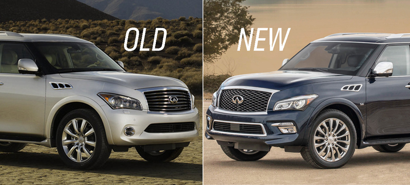 Illustration for article titled 2015 Infiniti QX80 Gets A Facelift, Still Looks Like A Cyborg Bull